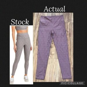 Mono B women’s large leggings high heels waist star pink purple athletic crop